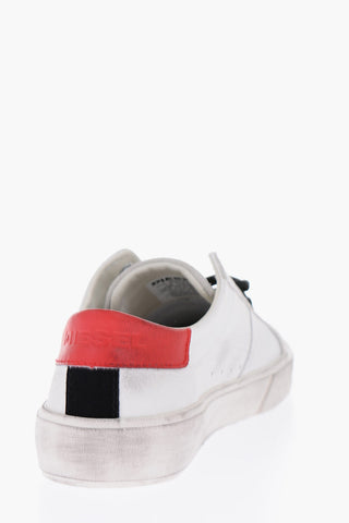 vintage effect leather S-MYDORI LC sneakers