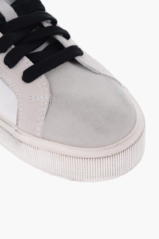 vintage effect leather S-MYDORI LC sneakers