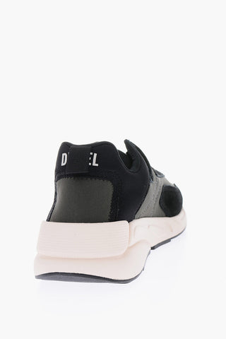 Two-Tone S-SERENDIPITY Low-Top Sneakers with Faux Suede Details