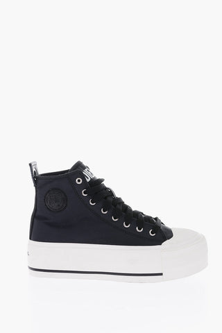 5cm Contrasting Sole S-ASTICO MC WEDGE High Top Sneakers with Platform
