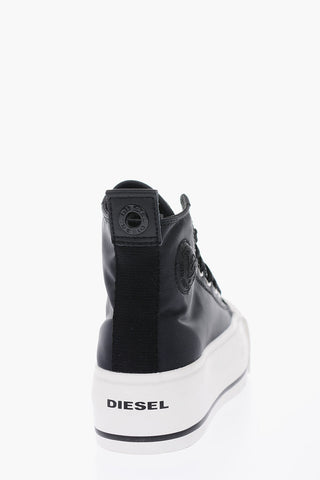 5cm Contrasting Sole S-ASTICO MC WEDGE High Top Sneakers with Platform