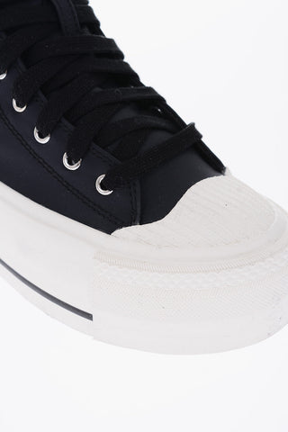 5cm Contrasting Sole S-ASTICO MC WEDGE High Top Sneakers with Platform