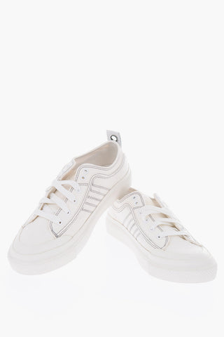 visible stitching Solid Color S-ASTICO LOW LAC Sneakers