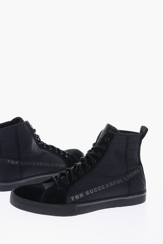 suede and fabric S-DVELOWS ML high top sneakers