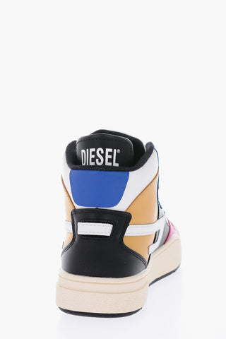 leather S-UKIYO MID high-top sneakers