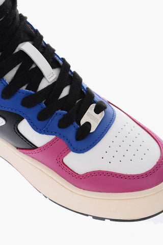 leather S-UKIYO MID high-top sneakers