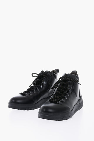 Solid color Leather HIKER Boots