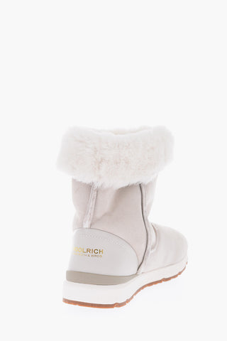 Shearling Pull On Mid Calf Booties