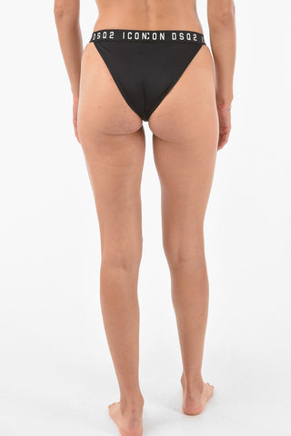contrasting Logo Band Swim Briefs