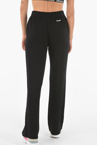 2 Pockets Wide Joggers With Drawstring Waist