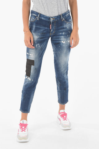 Cropped Distressed JENNIFER Jeans