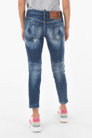 Cropped Distressed JENNIFER Jeans