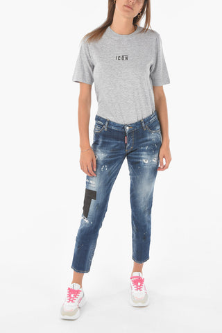 Cropped Distressed JENNIFER Jeans