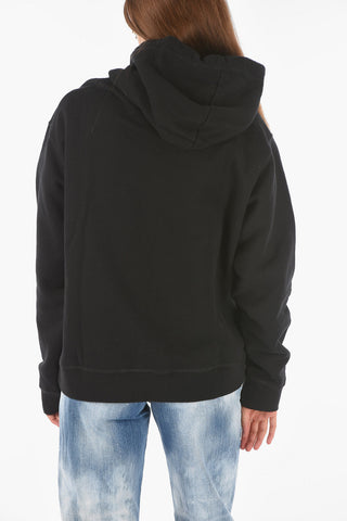 Felpa COOL FIT stampata con cappuccio