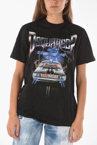 T-shirt girocollo stampata