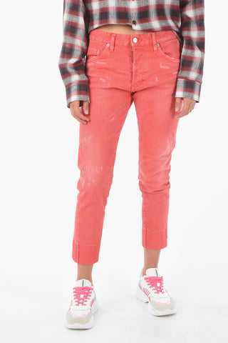 stretch denim SKINNY DAN cropped jeans