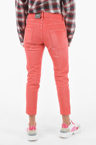 stretch denim SKINNY DAN cropped jeans