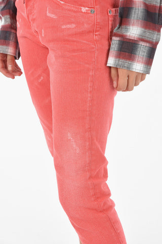 stretch denim SKINNY DAN cropped jeans