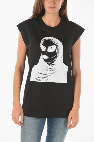 printed sleeveless T-ENKAVEST-B1 t-shirt
