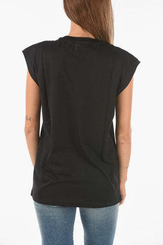 printed sleeveless T-ENKAVEST-B1 t-shirt