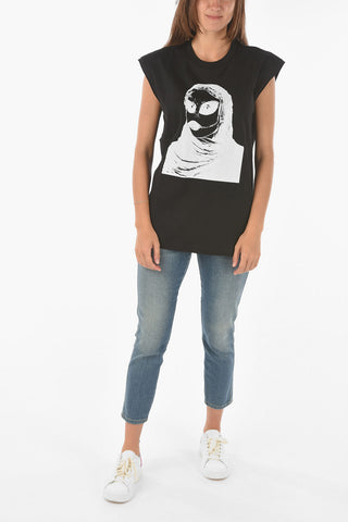 printed sleeveless T-ENKAVEST-B1 t-shirt