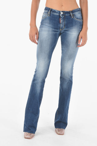 stretch denim bootcut jeans