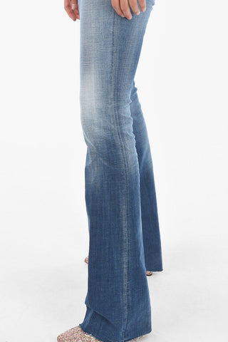 stretch denim bootcut jeans