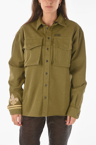 Contrasting Buttons Saharian Shirt