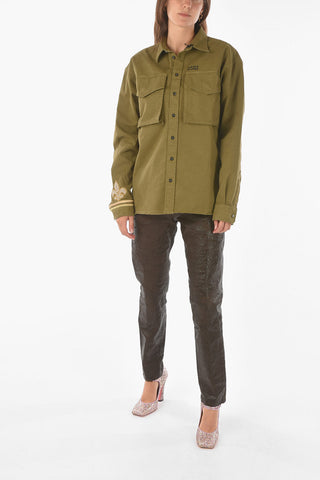 Contrasting Buttons Saharian Shirt