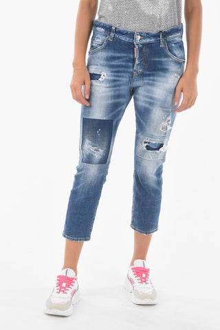 Cropped COOL GIRL Distressed Jeans