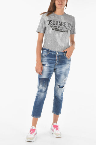 Cropped COOL GIRL Distressed Jeans