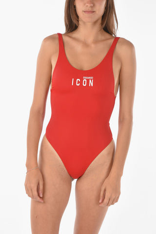 ICON Costume da bagno intero con logo stampato