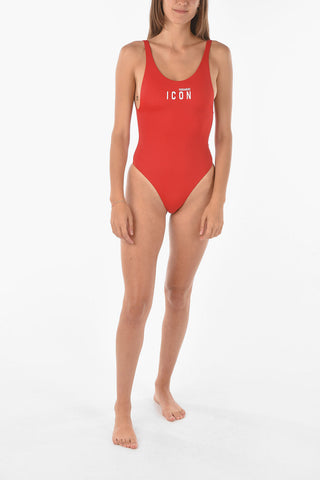 ICON Costume da bagno intero con logo stampato