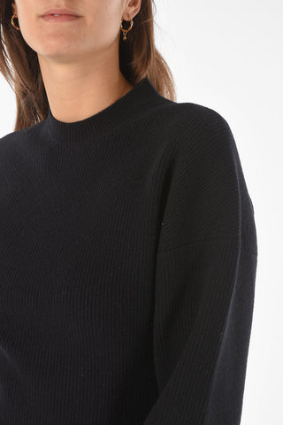 long sleeve wool blend sheath dress