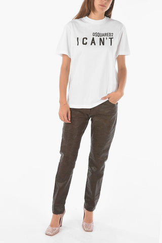 printed I SMOKE FIT T-shirt