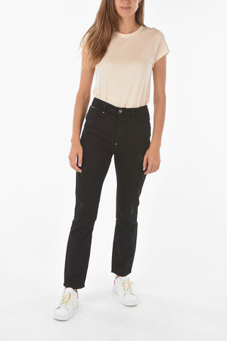 High Waisted STATEMENT Distressed Detail Jeggings