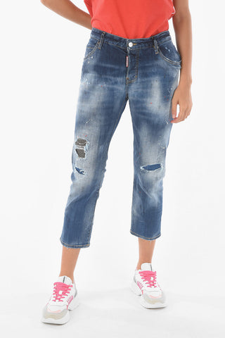 Jeans COOL GIRL crop in denim stretch