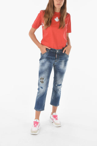 Jeans COOL GIRL crop in denim stretch
