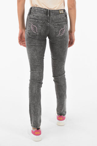 Jeans Slim Fit ANGEL con Tasca Ricamata