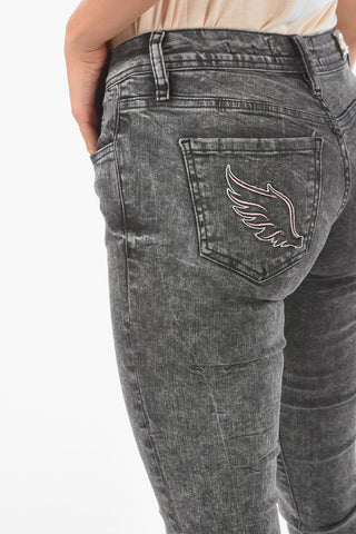 Jeans Slim Fit ANGEL con Tasca Ricamata