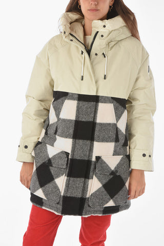 buffalo check patterned TUNDRA down jacket