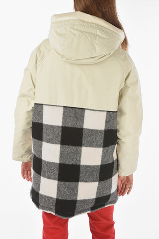 buffalo check patterned TUNDRA down jacket
