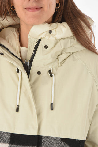 buffalo check patterned TUNDRA down jacket