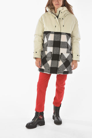 buffalo check patterned TUNDRA down jacket