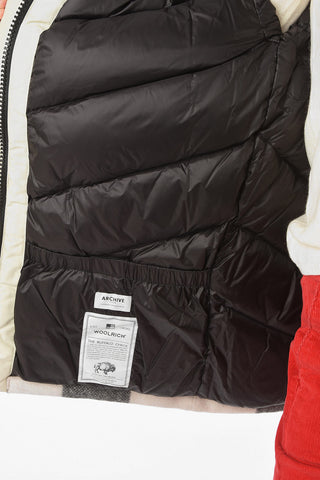 buffalo check patterned TUNDRA down jacket