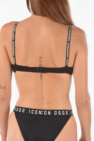 Reggiseno Push Up Con Banda Logata All Over