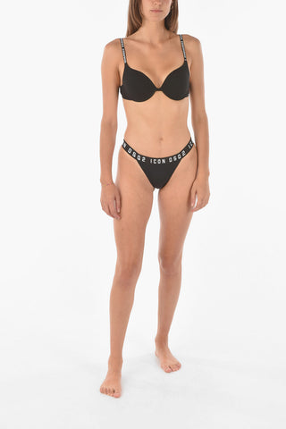 Reggiseno Push Up Con Banda Logata All Over