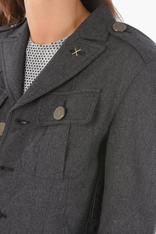 Giacca utility in lana vergine