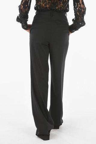 Virgin Wool Double Pleated Pants