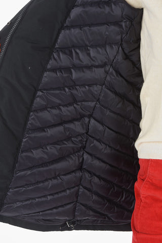 Real Fur Hooded Solid Color BOW BRIDGE Down Jacket